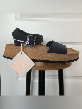 NEW Birkenstock Papillio Glenda Suede Sandals Women EU 38 US 7-7.5 Blue 2026-418